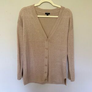 Talbots Linen Girlfriend Cardigan